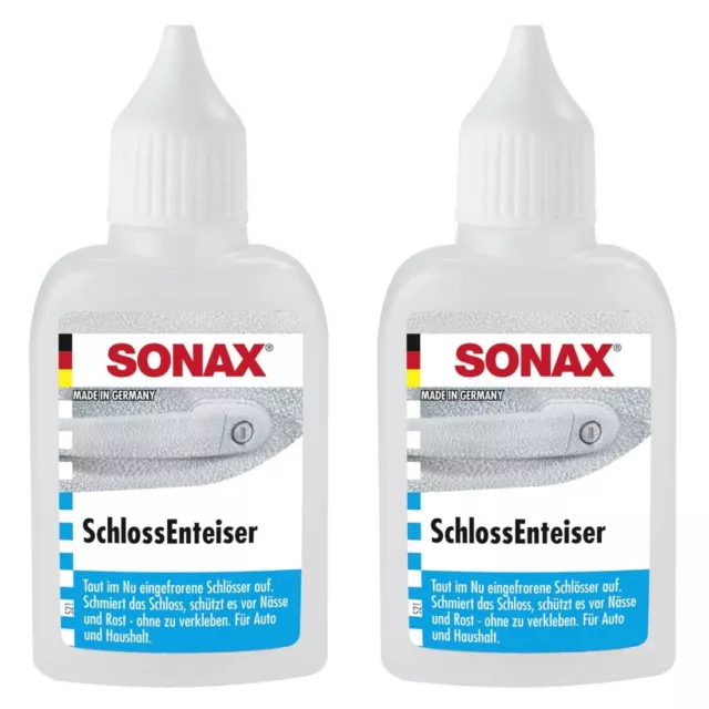 2x Sonax Türschlossenteiser Schlosseinteiser 50 ml