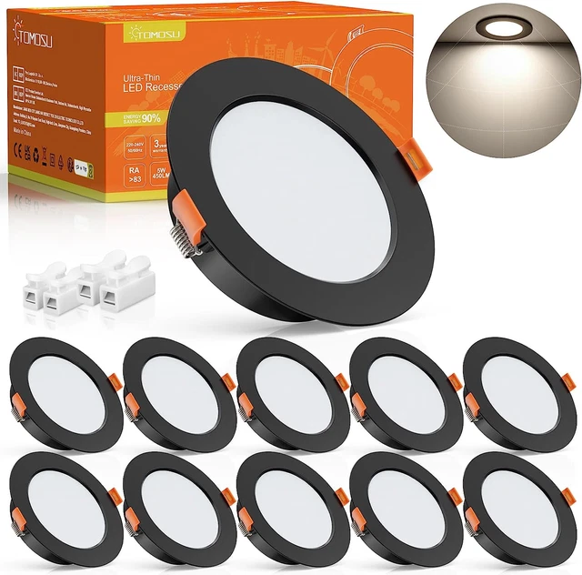 6 Faretti LED Da Incasso 10W Dimmerabili - Luce Calda 3000K, Foro 65-85mm, 850LM - Foto 7