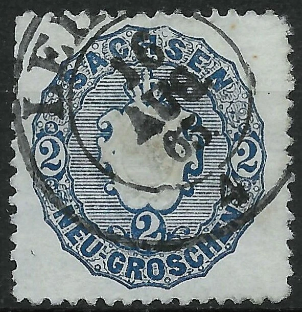 SACHSEN 1863; MiNr. 17a ; 2 Ngr.; BPP geprüft; K2 LEIPZIG