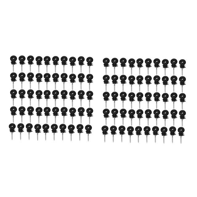 100 pezzi recinzione offset isolante recinzione avvitamento pali filo SiL8Y2