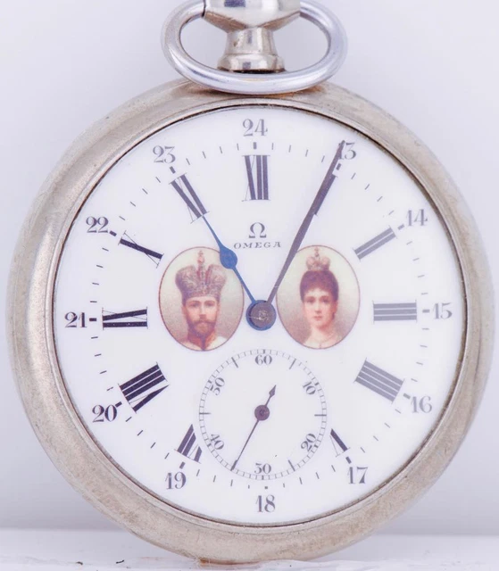 ANTIQUE POCKET WATCH WWI Imperial Tsar's Era Army Officers Award Omega