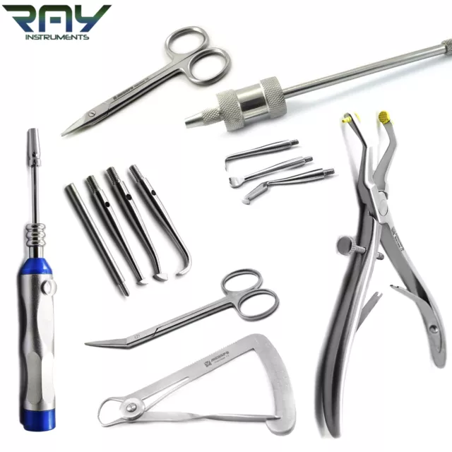 Dental Crown Remover Instruments Automatic Manual Forceps Gauge Angular Scissors