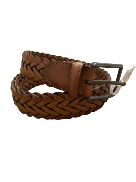 796 - Toneka Men's Woven Braided Leather Belt with Solid Brass Buckle –  Toneka Lifestyle