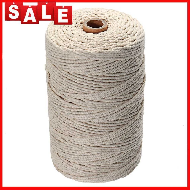 1 Rolle Makramee Seil Twisted String Baumwollschnur für DIY Handmade (4mmx50m)