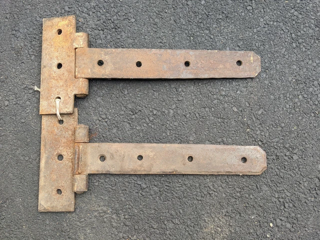2 HUGE Strap T Hinges 24" Tee Hinges Barn Industrial Gate