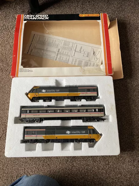 Hornby R401 Intercity 125 set Executive Livery Boxed  Serviced  Excellent condit