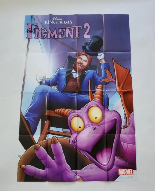 Marvel Comics Disney Kingdoms Figment 2 2015 Poster Comic Shop Promo 36" x 24"