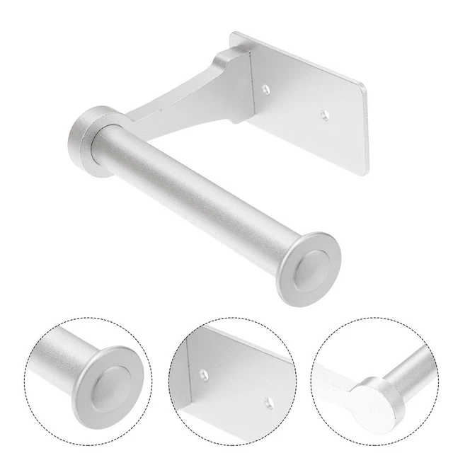 Soporte de rollo de baño aleación de aluminio papel toallero pegamento