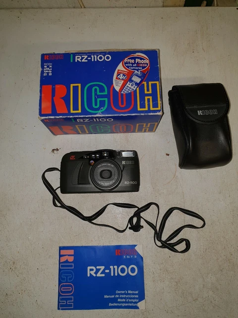 RICOH RZ-1100 ZOOM 35mm Film Camera, boxed inc case/manual