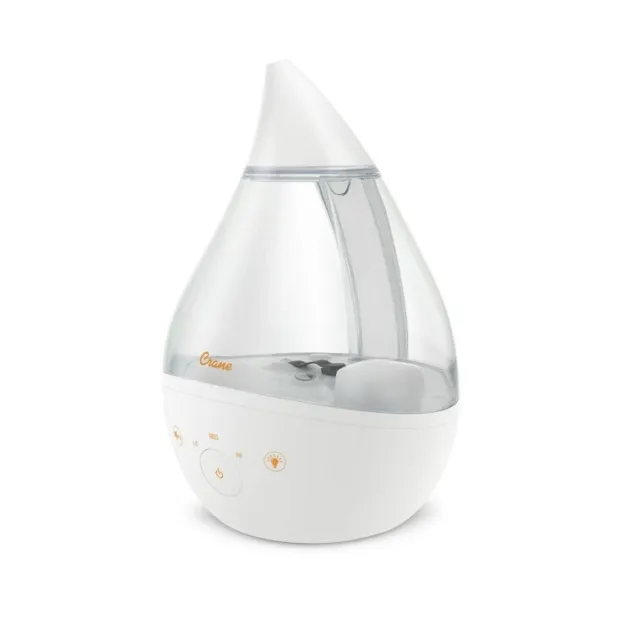 Crane 4-in-1 Drop Ultrasonic Cool Mist Humidifier  With Sound Machine