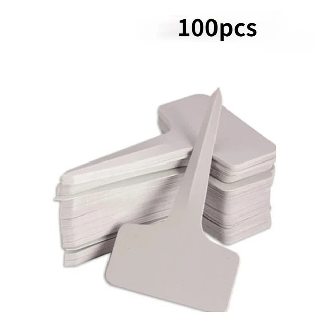 50/100PCS SEED LABELS Plant T Plastic Plant Label Name Tags Flower with ...