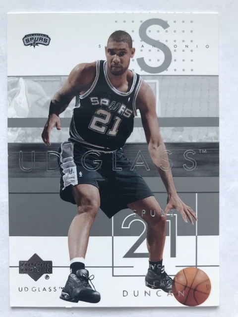 Upper Deck 2002-03 UD Glass San Antonio Spurs Tim Duncan