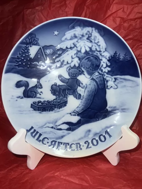 B & G Christmas Plate JULE AFTER Bing & Grondahl 2001