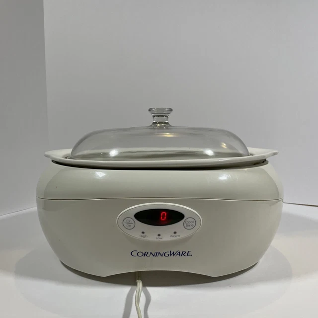 CORNINGWARE SC60 ELECTRIC 6 Quart Digital Programmable Crock Pot Slow