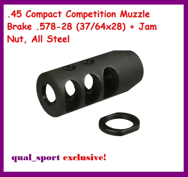 Steel Shark 49/64''x20 TPI Thread Muzzle Brake Compensator For