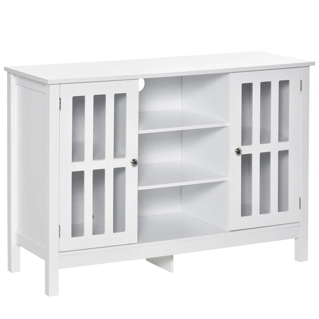 HOMCOM Sideboard Storage Cabinet Floor Cupboard Buffet TV Console Framed Doors