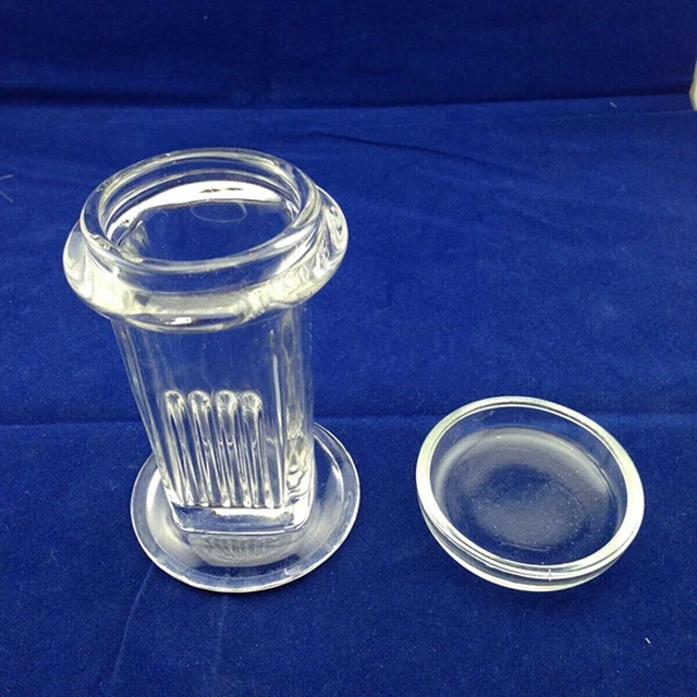 Microscope Slides Glass Staining Rack Stand Coplin Jar,5-Slides