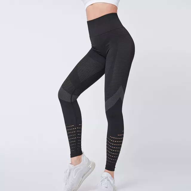 Solid Sexy Push Up Women Fitness High Waist Pants Workout Fitness Gym  Leggings 