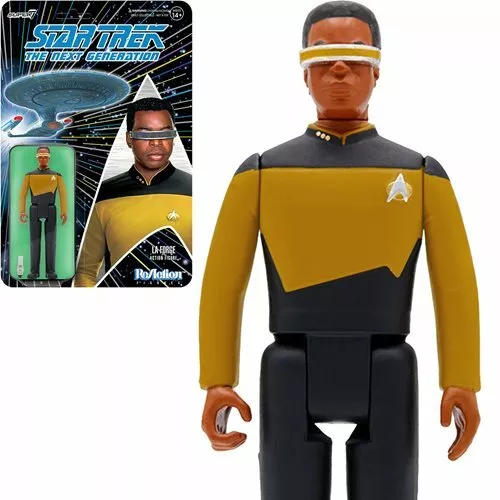 La Forge Star Trek Next Generation Super 7 Reaction Action Figure