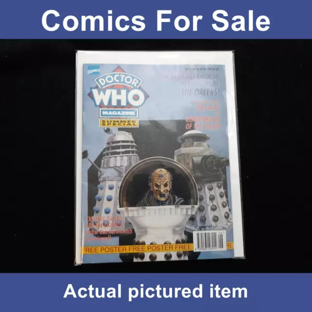Doctor Who comic magazine Summer Special 1993 with free poster (LOT#9883)