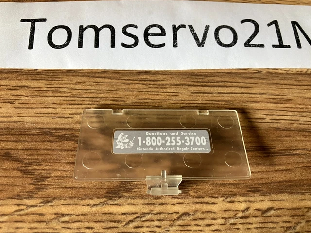 Game Boy Pocket Clear Transparent Battery Cover OEM Authentic With Sticker