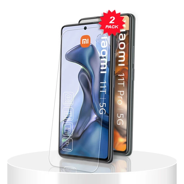 2x Panzerfolie Glasfolie für Xiaomi 11T / 11T Pro 5G Display Schutzglas Glas 9H