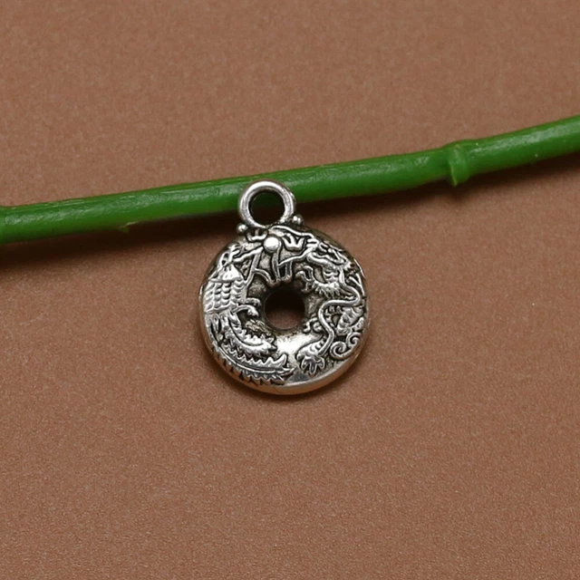 20 Stück Alloy Peace Buckle Anhänger Charms DIY Schmuck Herstellung Zubehör für