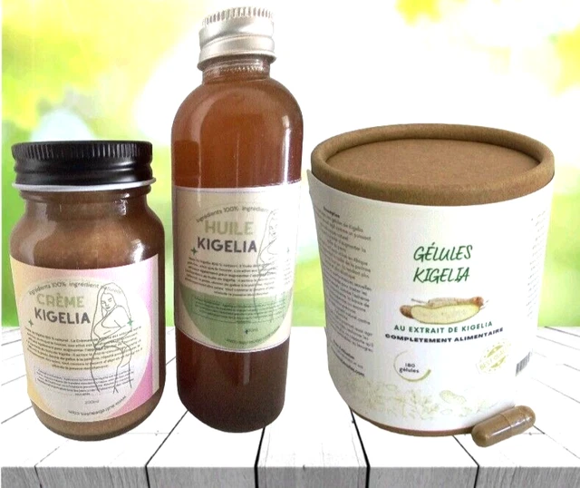 Kit Bazooka Kigelia Africana & Cure-dent Gourou - Huile D'agrandissement Pénis 30 Ml - Neuf Emballé