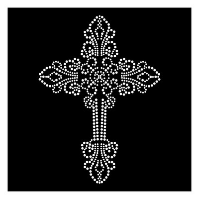 Hotfix STAFFA immagine Vetro Strass 2 Paisley Ornament 120527 karostonebox 