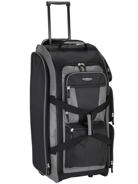 Travelers Club 85130-010 30" Rolling Multi-pocket Upright Duffel - Gray