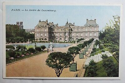 Vintage Postcard - Paris Le Jardin Du Luxembourg