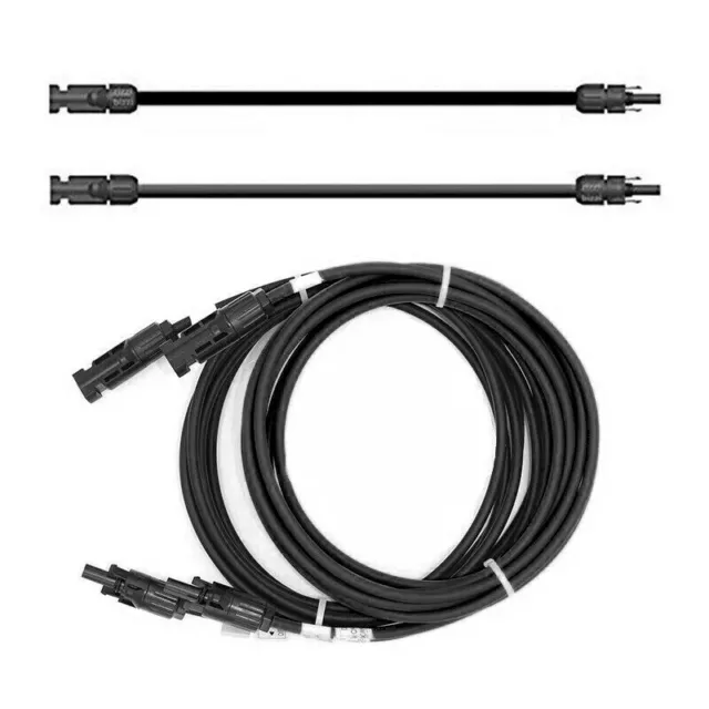 Verlängerungskabel Solarkabel 6mm² 1-50m schwarz Solarstecker Solarmodul 0% MwSt