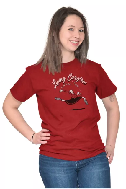 Vintage Living Carefree Olive Oyl Popeye Gift Womens Short Sleeve Crewneck Tee 3