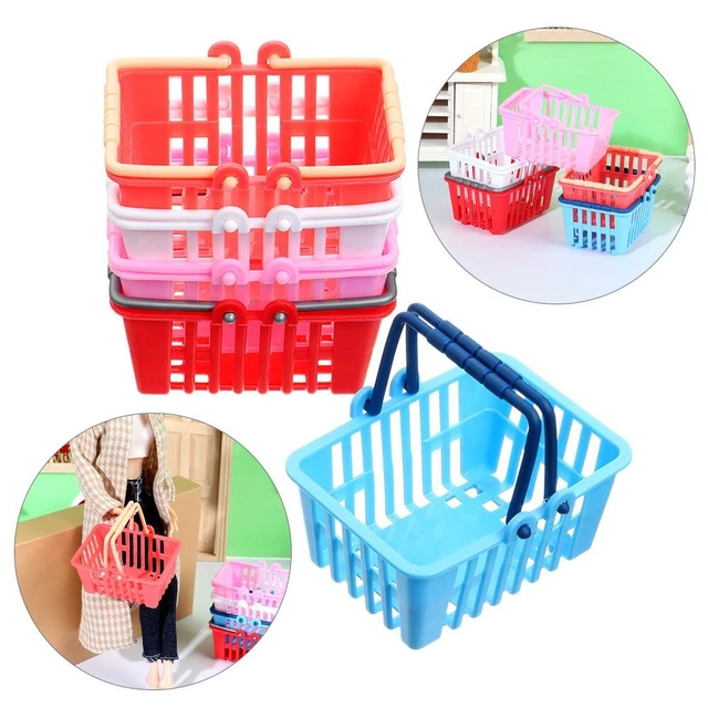 Shopping Miniature Toy Food Basket Shopping Basket Doll Accessories Mini