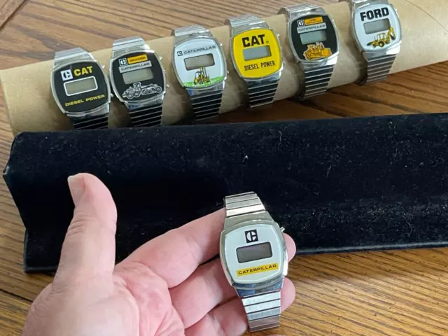 Cat Pacman Logo Digital Watch Caterpillar Mens Salesman Sample