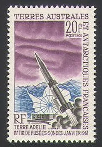 FSAT/TAAF 1967 Rocket/Science/Space/Antarctic/Polar Research 1v (n34533)