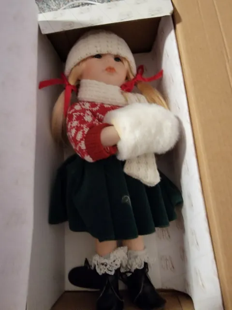 Blonde Nordic Winter Blonde Porcelain Doll Heritage Signature Collection 40542