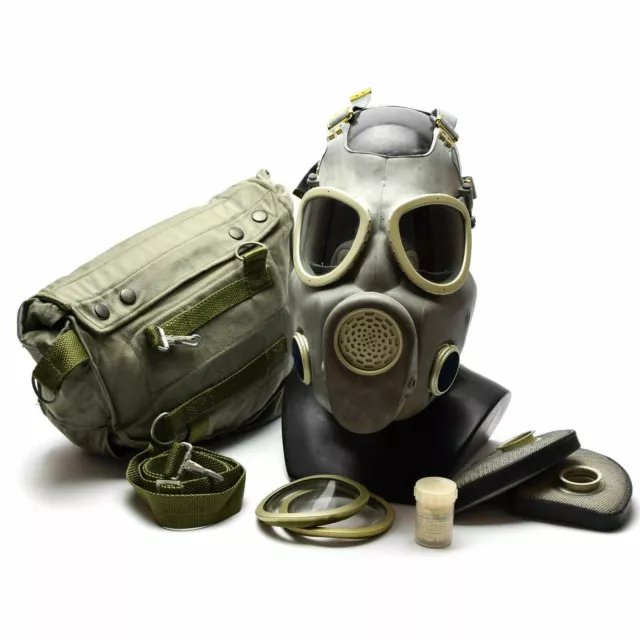 Polish Military Gas Mask MP-4 Genuine respiratory chemical Grey Olive OD NEW