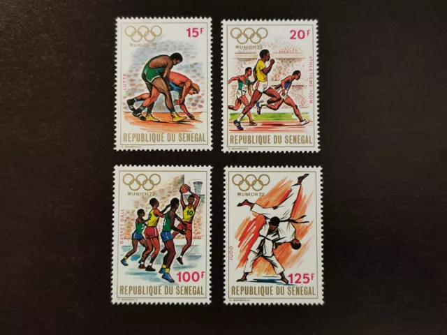 ZO16/Senegal - 1972 - Yv 368/371 | Mi 494/497 - Olimpiadi - nuovo di zecca