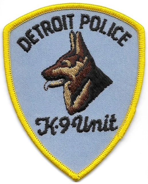 DETROIT MICHIGAN MI Police Canine K9 Unit patch German Shepherd shield