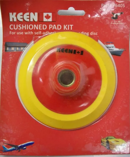 5" x 5/8" Cushioned Pad Kit PSA Adhesive Keen Abrasives #76405 - Lot of 1