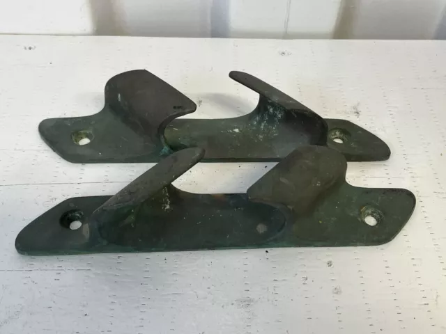 Vintage Bronze Boat Chocks 10” Long