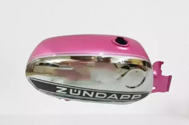 Suitable for Zundapp KS 50 Cross 517-52 Chrome & Pink Paint Gas Petrol Tank 1975