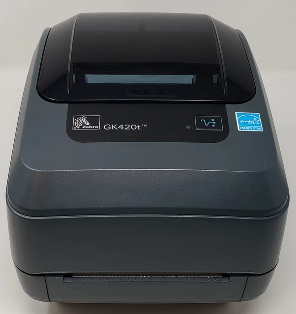 ZEBRA GK420T THERMAL Label Printer with power supply and 4x6 labels