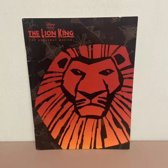 1997 Disney Presents THE LION KING Broadway Musical Souvenir Program Book & Cast