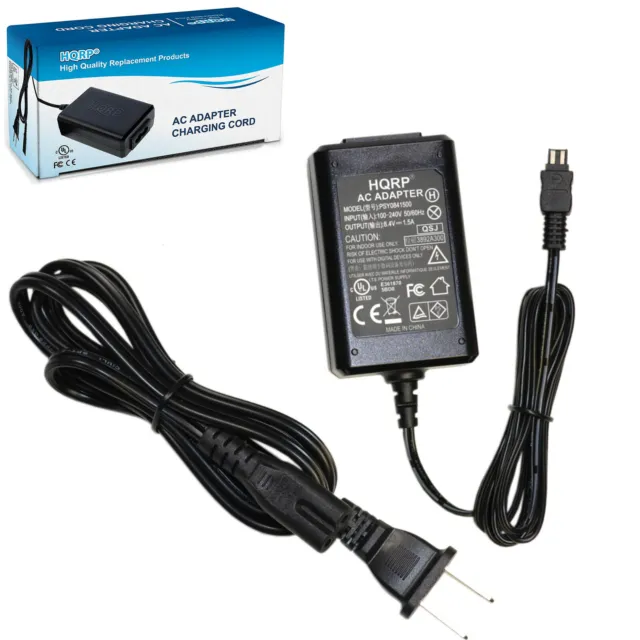 HQRP AC Adapter Charger for Sony HandyCam DCR-DVD7 DCR-DVD650 DCR-SX60 HDR-TG1E