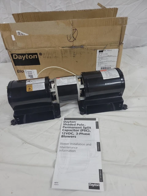 Dayton OEM Low Profile Blower Motor 1TDU8, Direct Drive, 115V, Steel