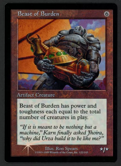 ***FOIL Beast of Burden Prerelease No Date Stamp Misprint** MTG Promo Kid Icarus