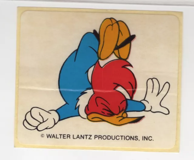 Scanlens Woody Woodpecker Sticker A 1981