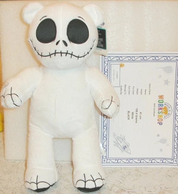 BUILD A BEAR Jack Skellington The Nightmare Before Christmas Plush BNWT